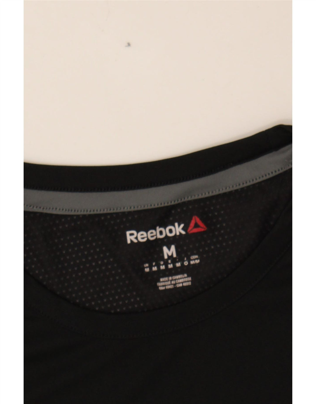 REEBOK Mens T-Shirt Top Medium Black Vintage Reebok and Second-Hand Reebok from Messina Hembry 