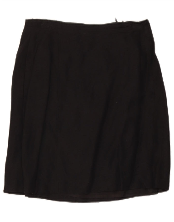 Minissaia feminina Max & Co. Reino Unido 10 pequena W28 linho preto