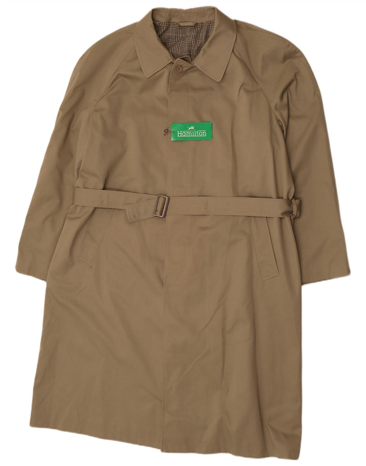 Capa de chuva masculina Hamilton IT 54 2XL bege clássico