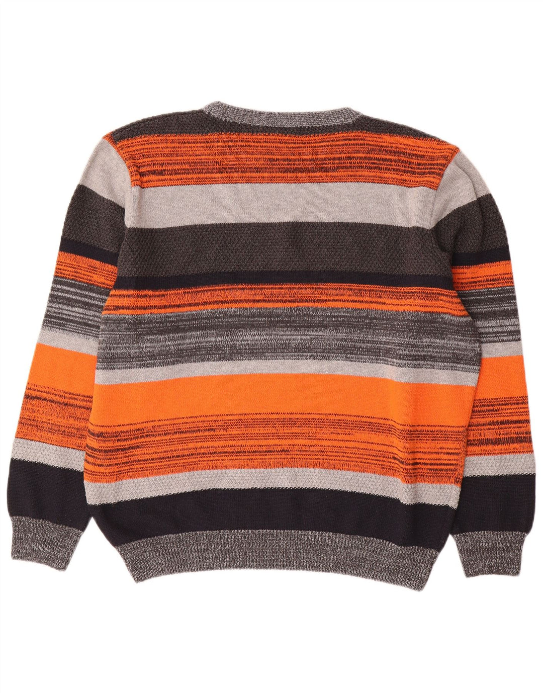 Suéter masculino Roger Kent com gola canoa UK 44 XL listrado multicolorido