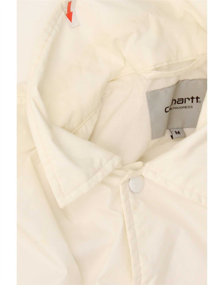 Jaqueta de chuva masculina Carhartt Graphic UK 38 médio branco nylon