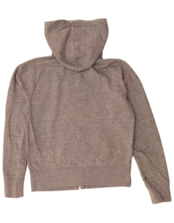 Polo Ralph Lauren Suéter feminino com capuz e zíper grande Reino Unido 10 pequeno cinza