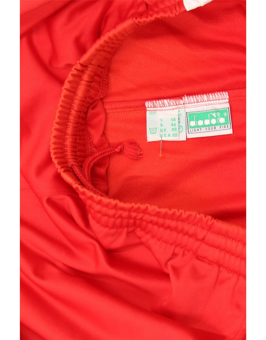 Calça de treino gráfico masculina DIADORA Reino Unido 40 bloco colorido vermelho médio