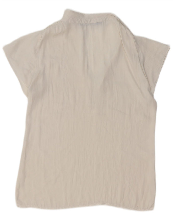 Polo feminino ZARA UK 6 XS branco