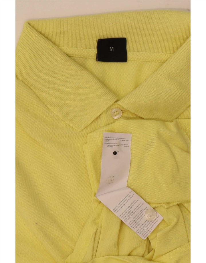 Camisa polo masculina Hugo Boss algodão amarelo médio