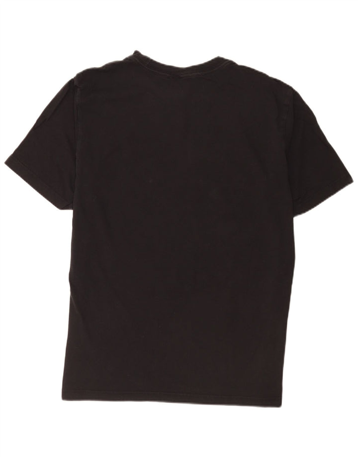 Adidas Mens Graphic T-Shirt Top Médio Algodão Preto