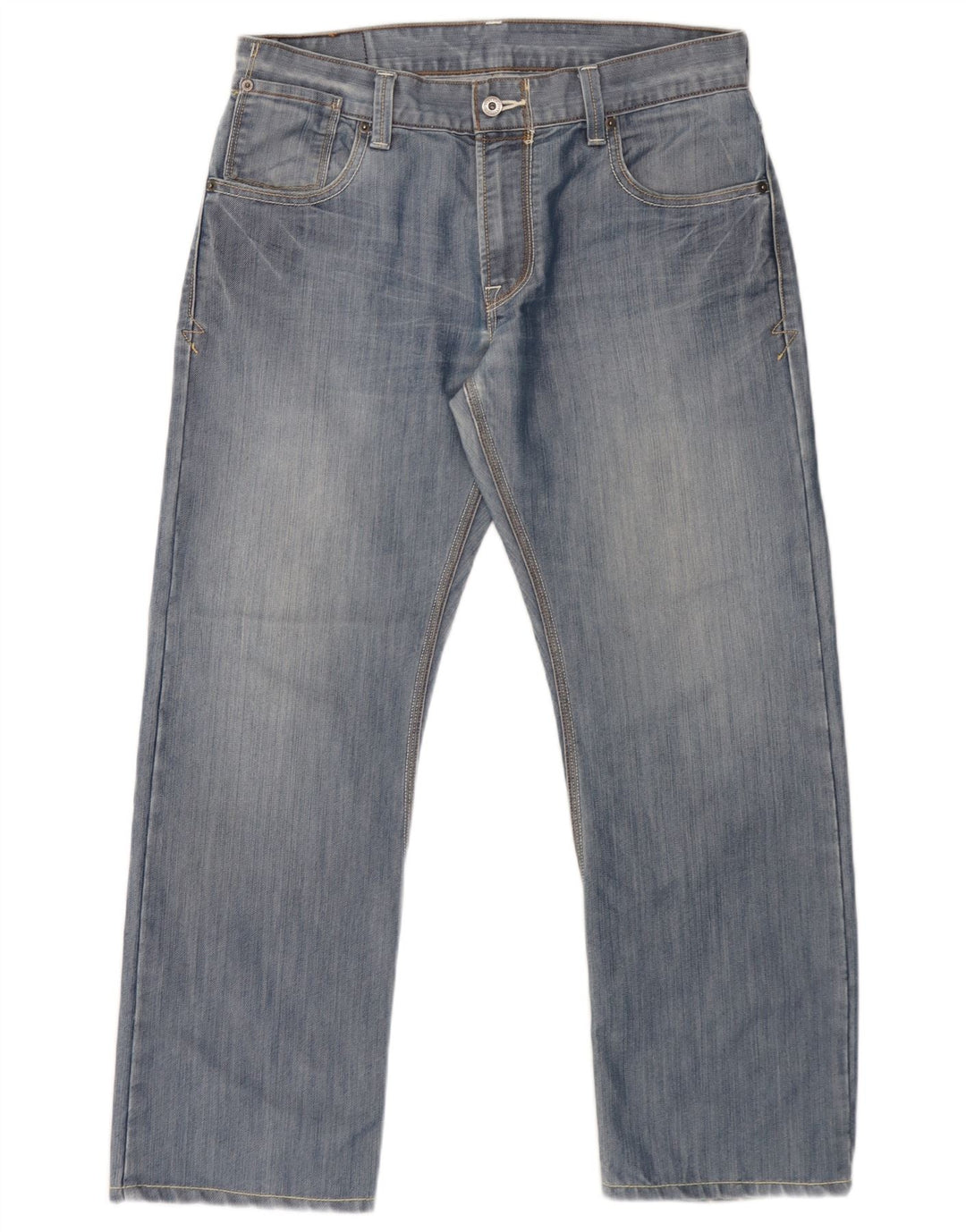 Levi's Masculino 514 Straight Jeans W33 L30 Azul Algodão