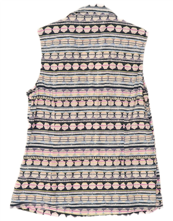 Blusa feminina Weird Fish UK 12 média multicolorida geométrica