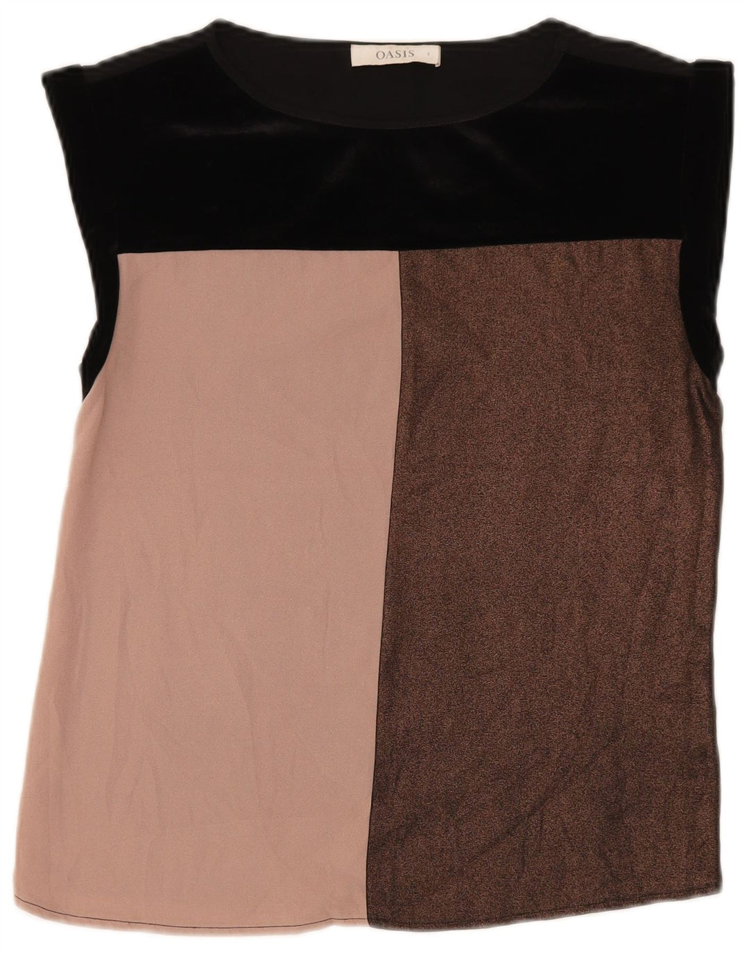Colete feminino Oasis UK 8 pequeno poliéster colorblock multicolorido