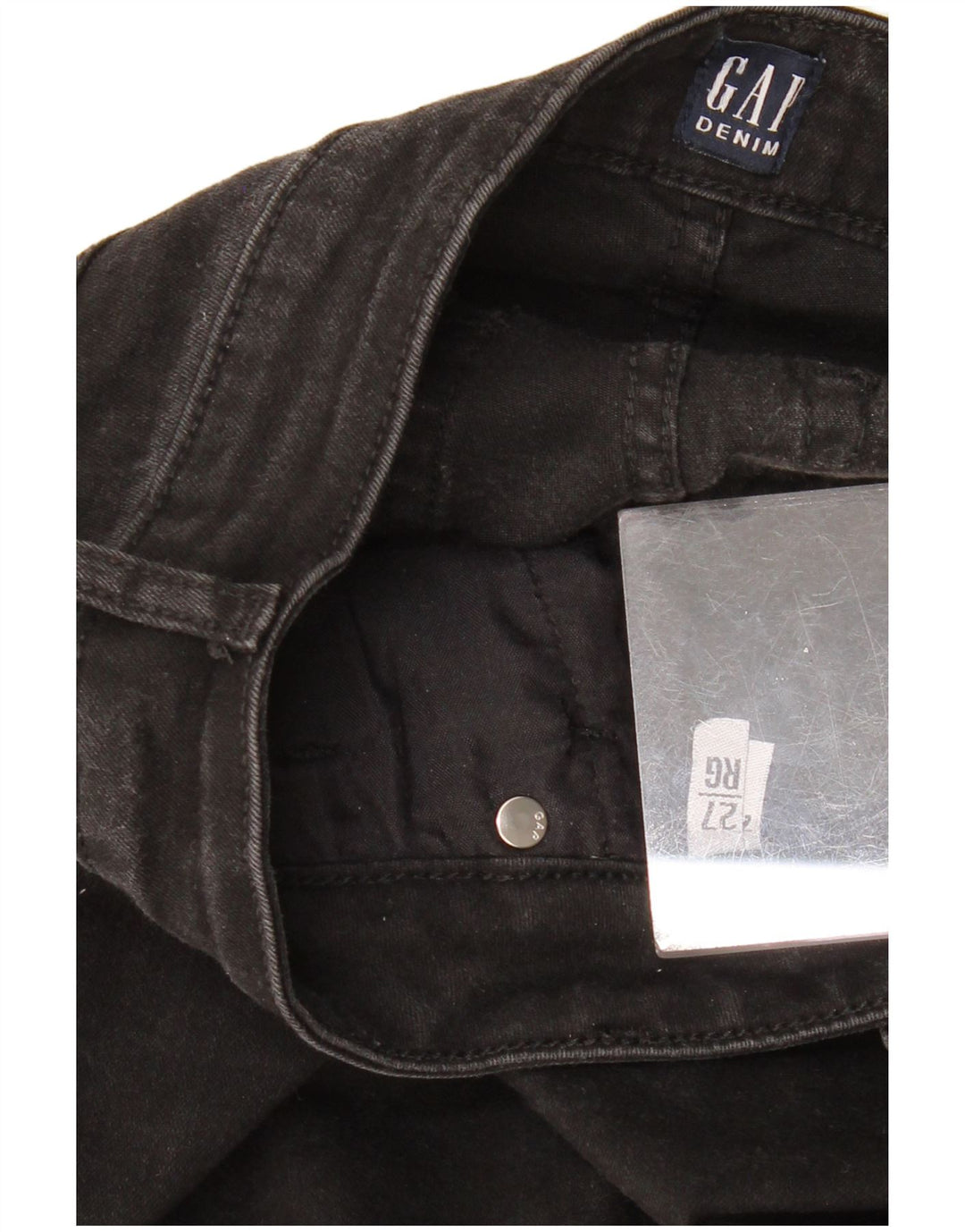 Calça jeans skinny feminina GAP W27 L27 algodão preto