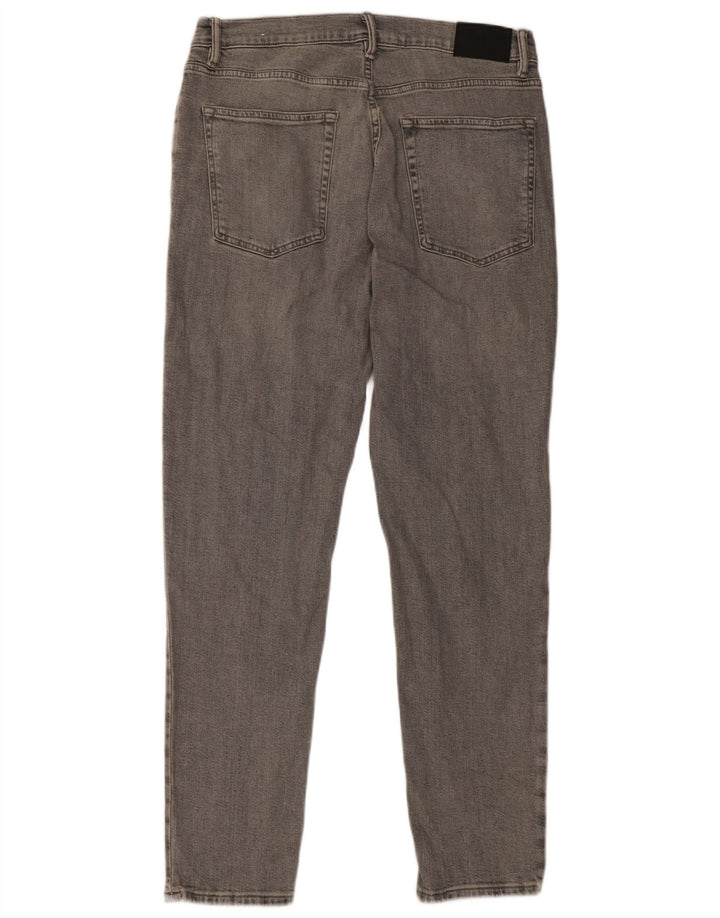 Zara Mens Slim Jeans EU 44 Grande W34 L31 Cinza Algodão
