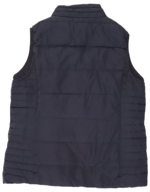 Colete regular feminino da Crew Clothing UK 16 grande poliéster azul marinho