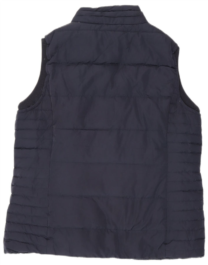 Colete regular feminino da Crew Clothing UK 16 grande poliéster azul marinho