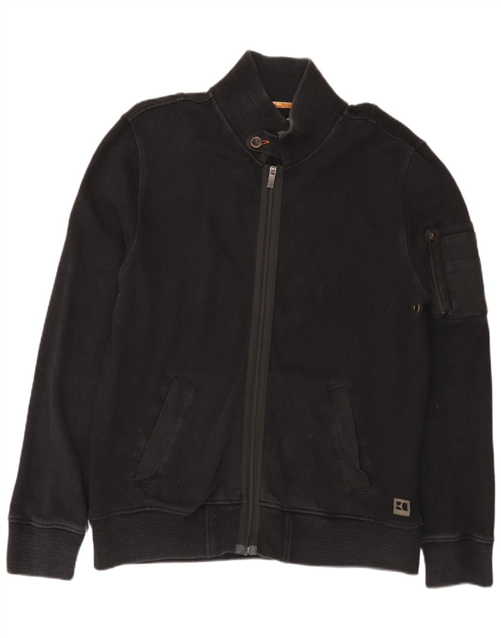 Hugo Boss Mens Treino Top Jaqueta XL Algodão Preto