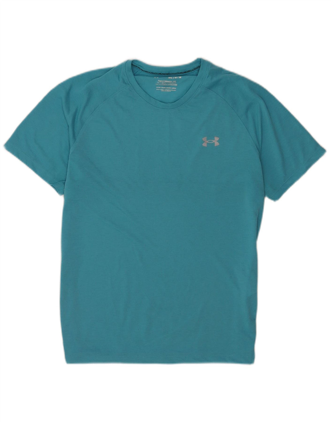 Camiseta masculina Under Armour Top poliéster azul médio