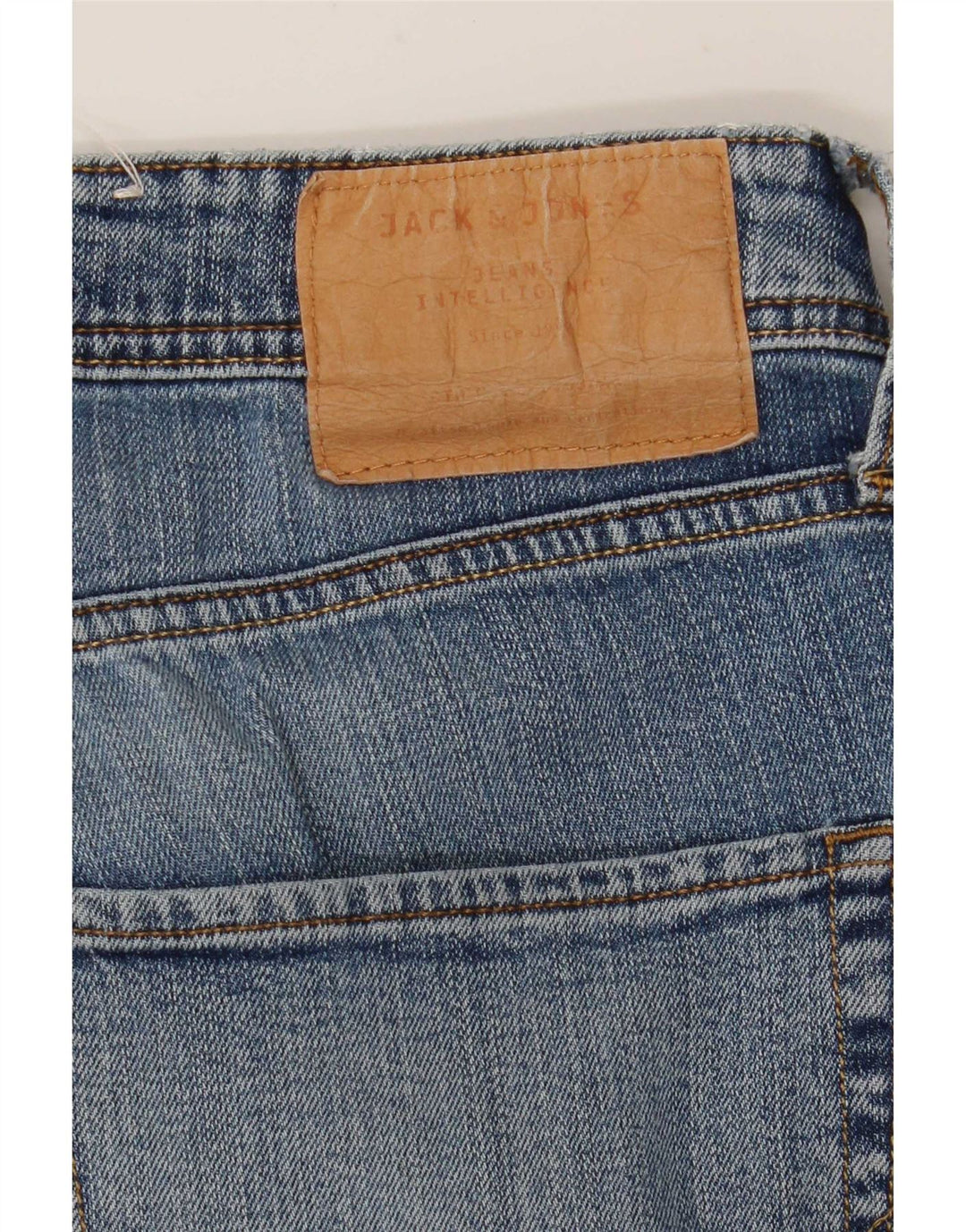 Jack & Jones Masculino Tim Slim Jeans W33 L32 Azul Algodão