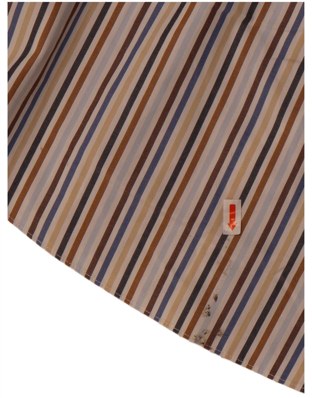 Camisa masculina Brooks Brothers 346 grande listrada multicolorida de algodão