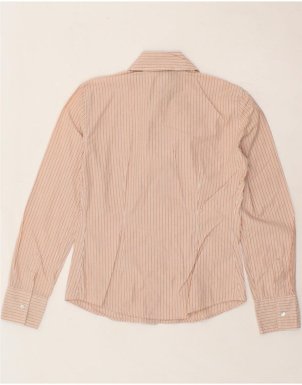 Camisa feminina SERGIO TACCHINI UK 10 pequena listrada rosa