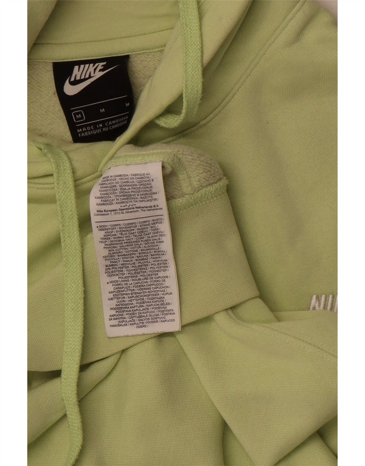 NIKE Mens Hoodie Jumper Médio Algodão Verde