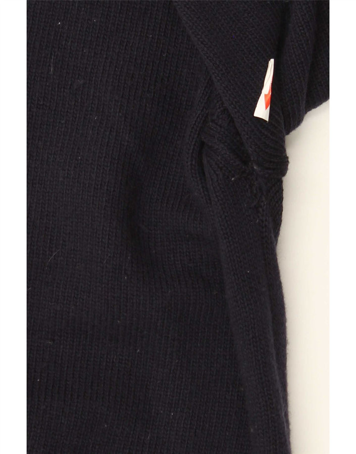 Suéter masculino Slam com gola canoa 2XL lã azul marinho