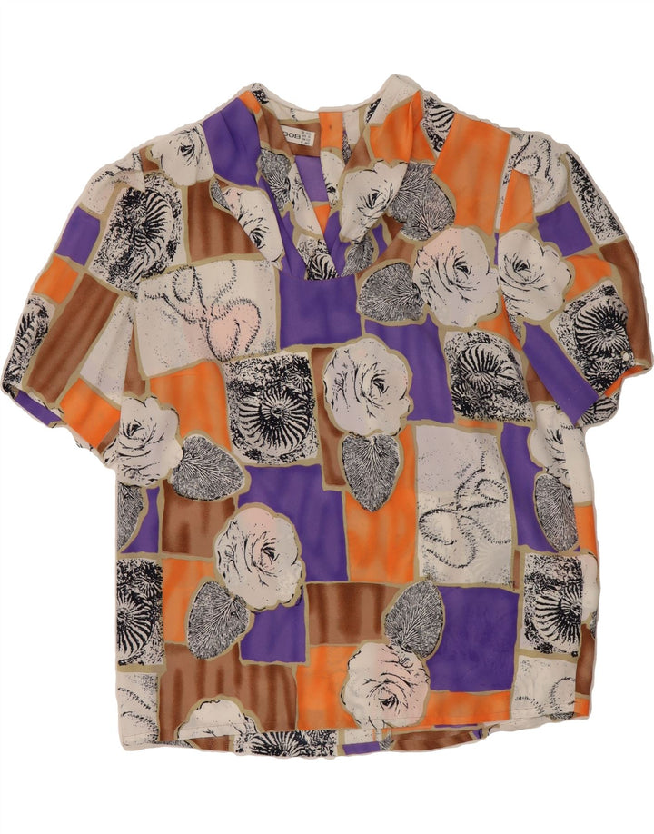 HARDOB Womens Blouse Top UK 12 Medium  Multicoloured Patchwork Polyester Vintage Hardob and Second-Hand Hardob from Messina Hembry 