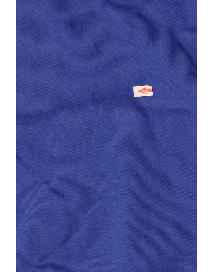 Jumper com capuz gráfico masculino Champion médio azul algodão