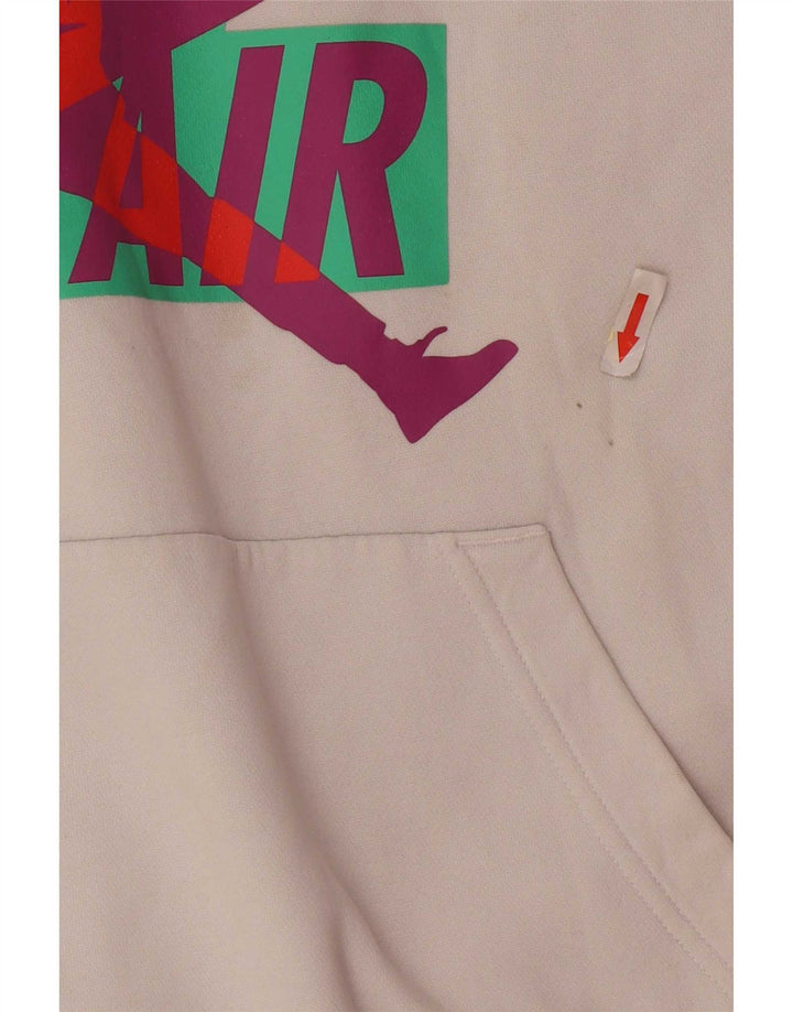 Jordan Mens Graphic Hoodie Jumper Médio Branco