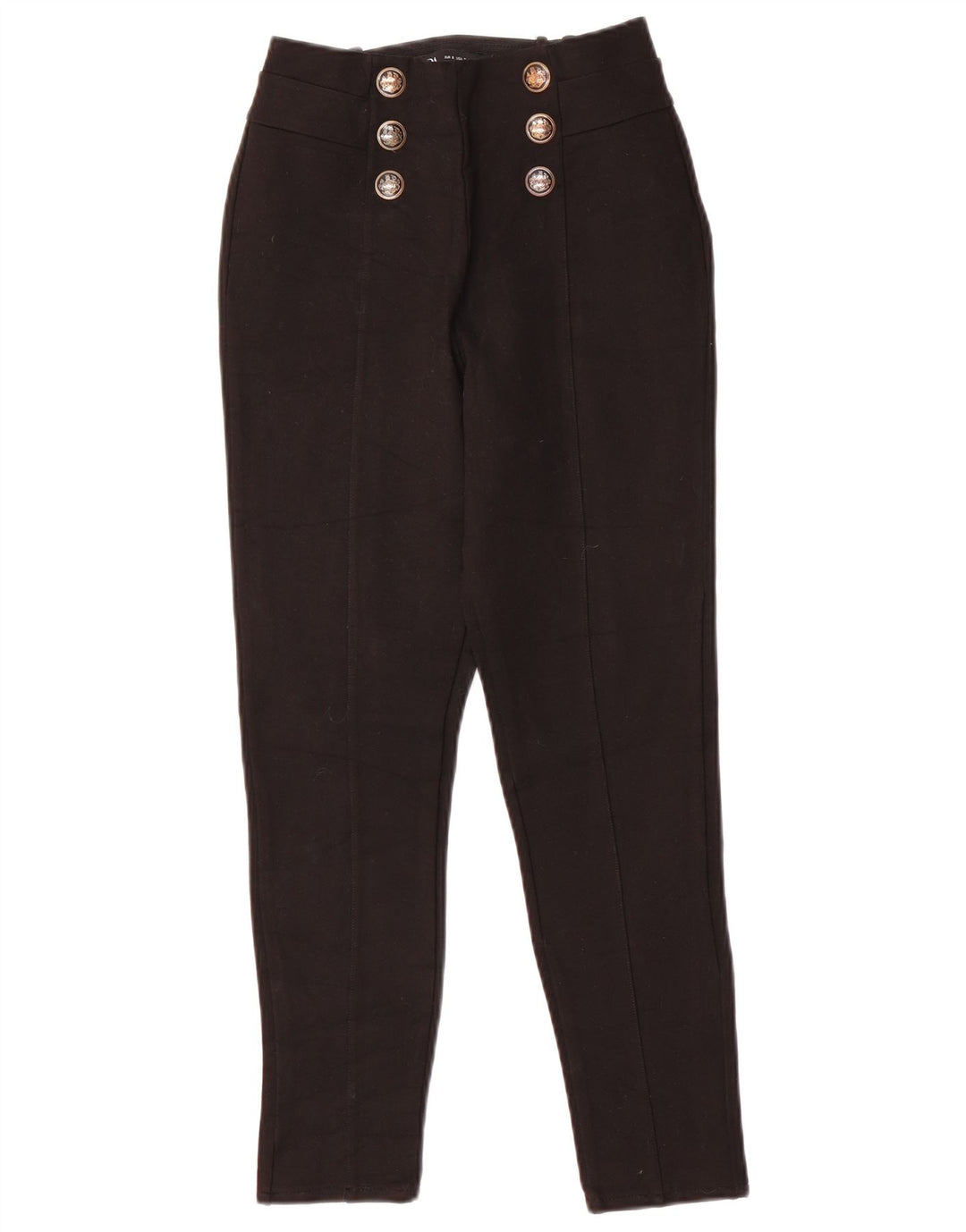 Zara Calça feminina casual slim pequena W26 L24 preta