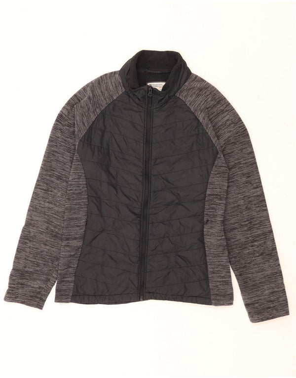Jaqueta feminina de treino Mountain Warehouse UK 18 XL preta manchada de nylon