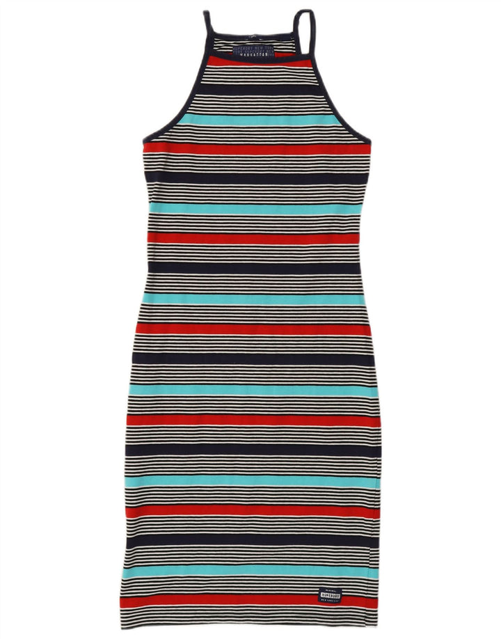Vestido camiseta feminino SUPERDRY Manhattan UK 6 XS listrado multicolorido