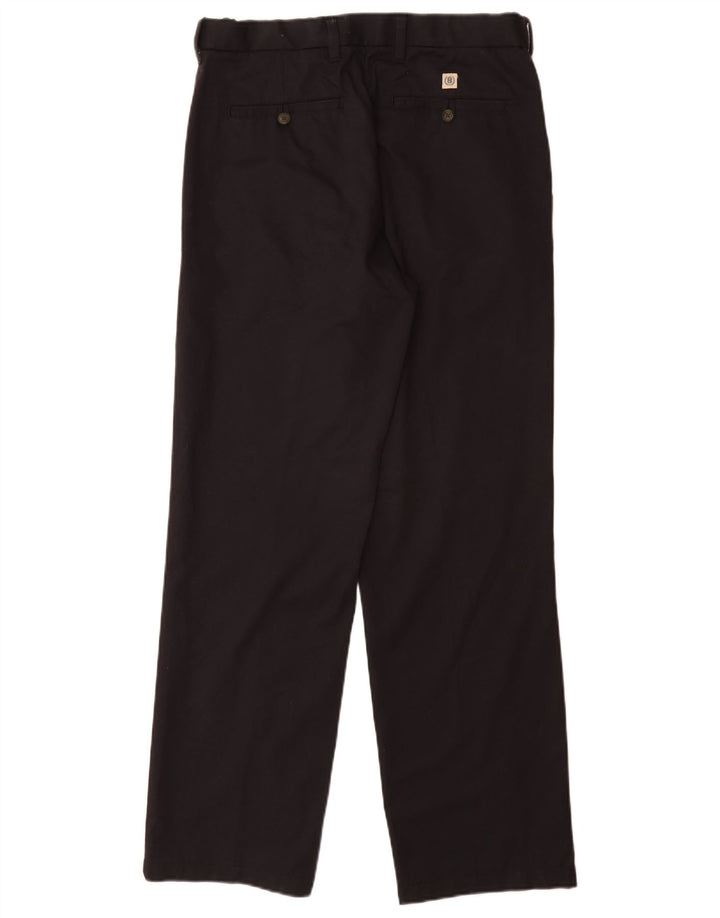 Calças masculinas Marks & Spencer Blue Harbour Chino W32 L31 Azul marinho