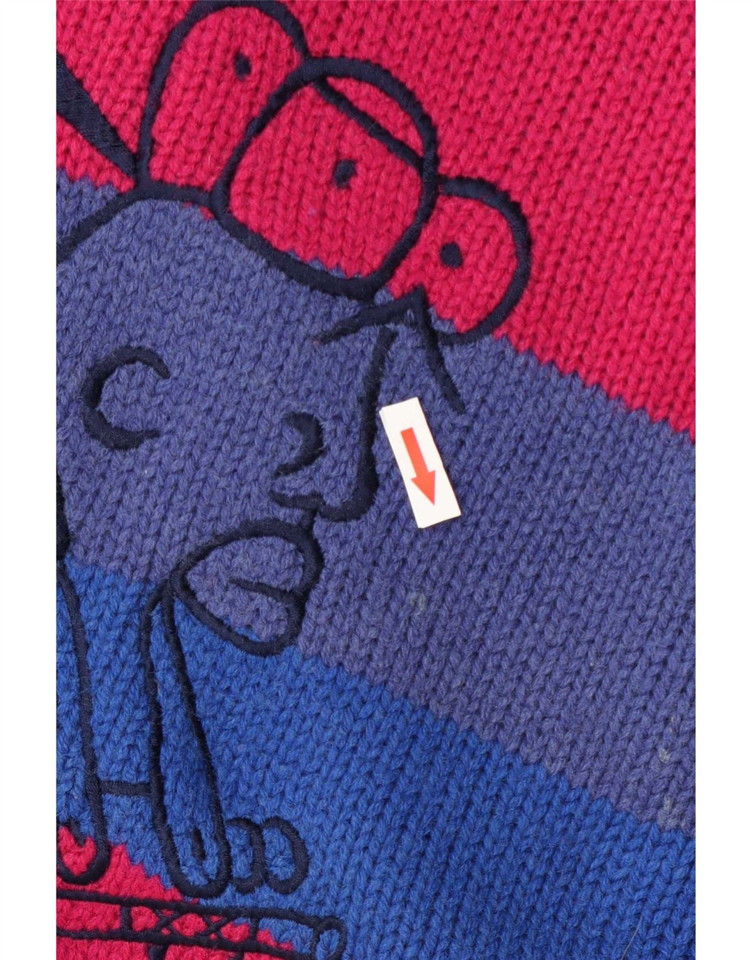 Suéter masculino vintage com gola redonda e listrado grande multicolorido