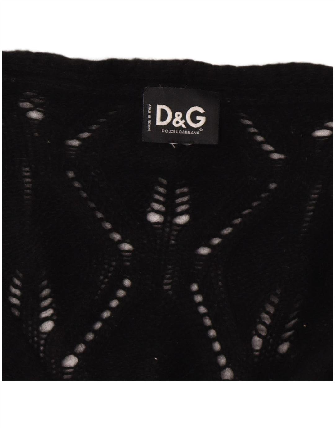 Suéter cardigã feminino DOLCE & GABBANA Reino Unido 8 pequeno preto poliamida