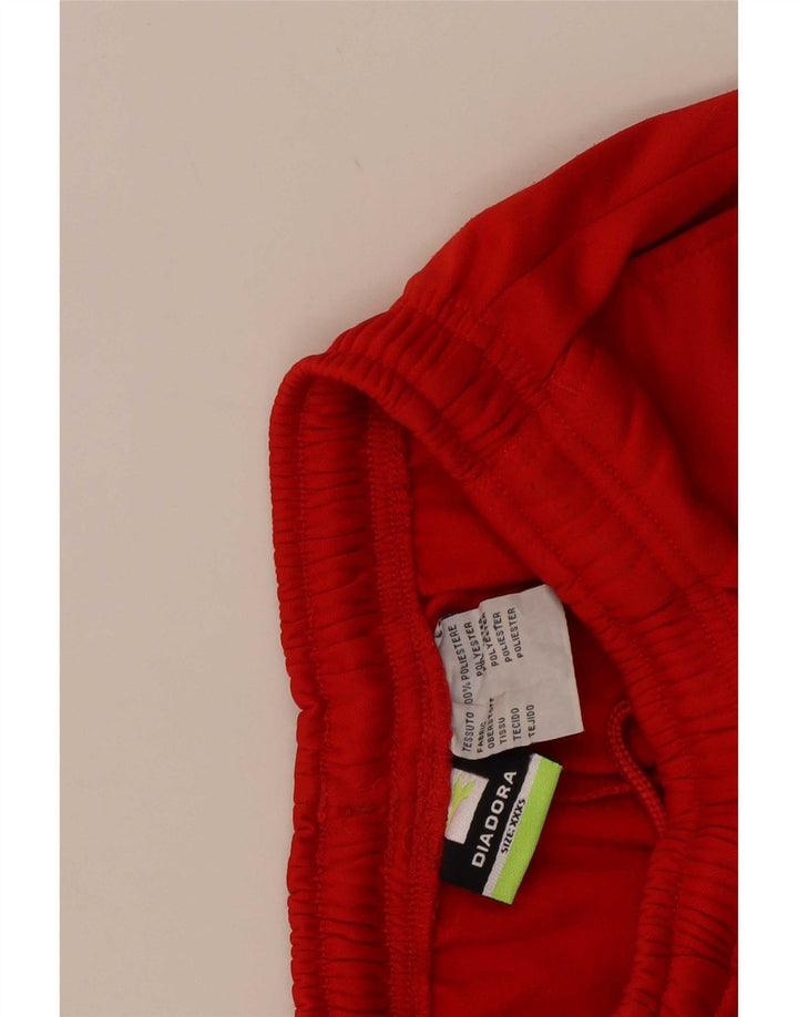 Diadora Boys Sport Shorts 7-8 Anos 3XS Poliéster Vermelho