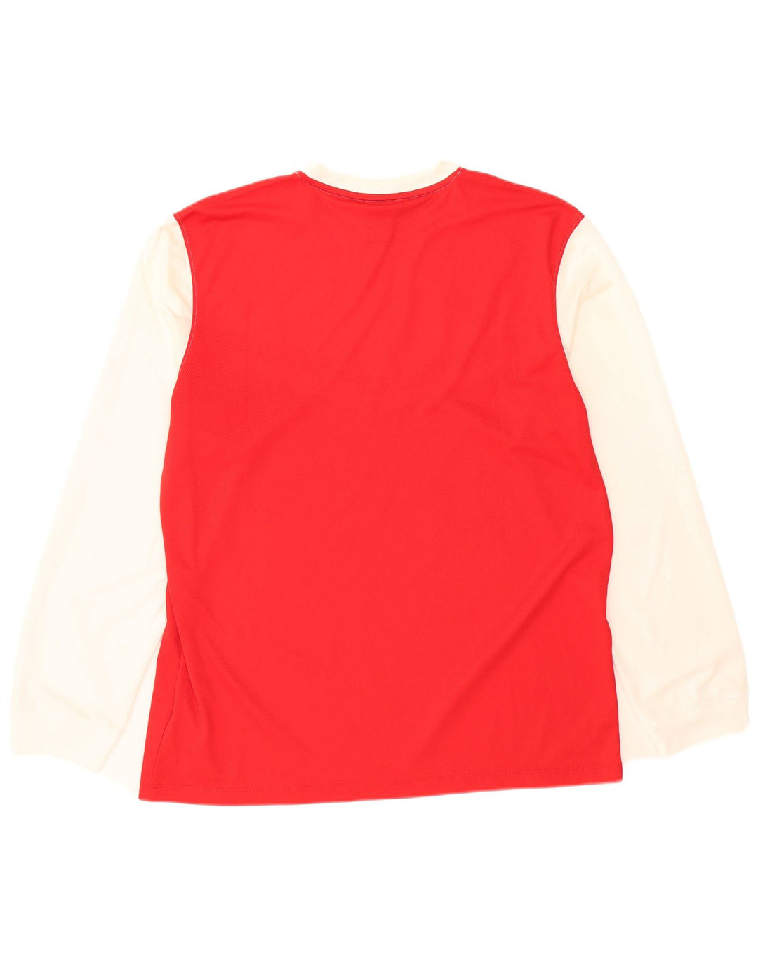 NIKE Masculino Dri Fit Top Manga Longa XL Vermelho Colourblock Poliéster