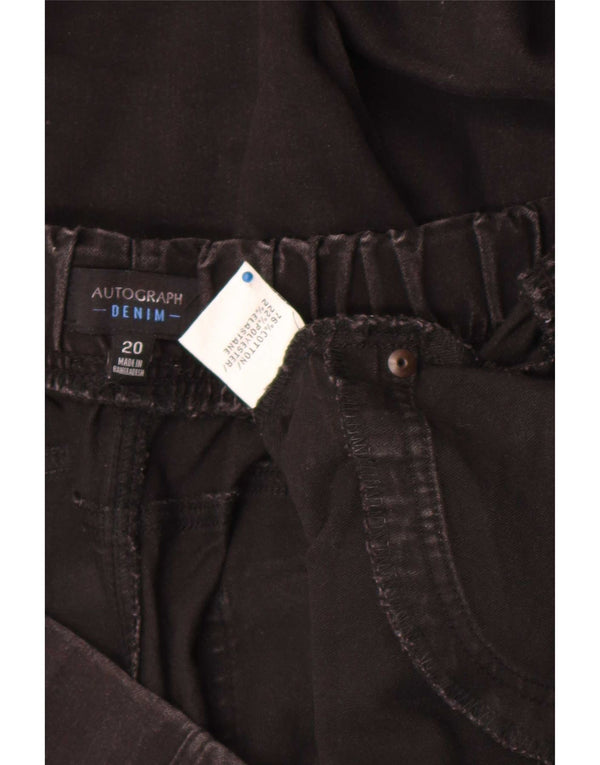 Jeans Marks & Spencer Feminino Autograph Jegging Reino Unido 20 2XL W42 L28 Preto