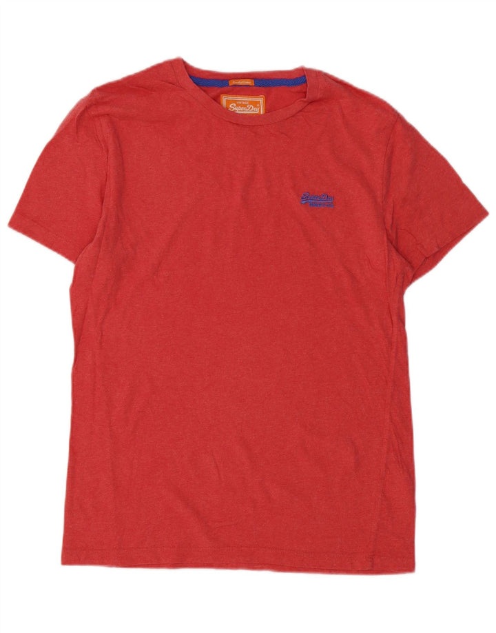 Camiseta masculina SUPERDRY grande algodão vermelho