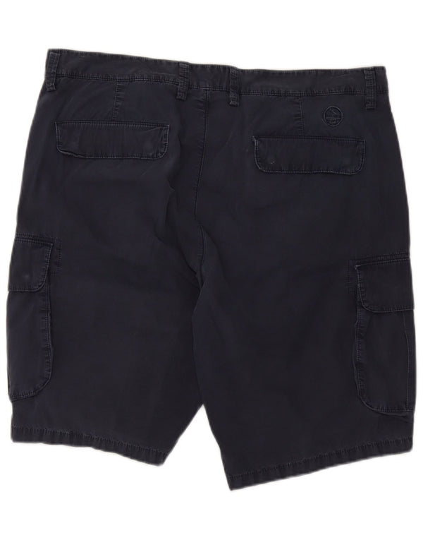 Calça cargo masculina North Sails W36 grande algodão azul marinho