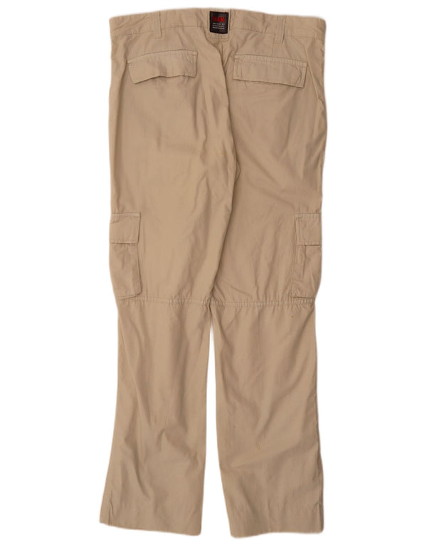 Calças cargo retas masculinas Slam IT 52 XL W36 L32 algodão branco