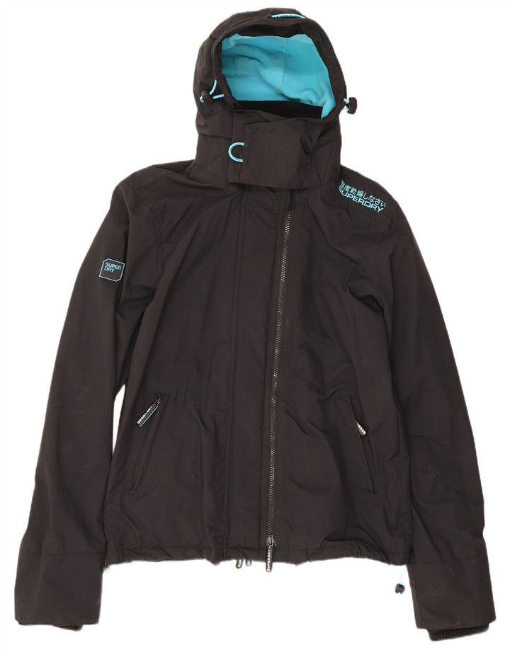 Jaqueta corta-vento masculina Superdry com capuz e blusão UK 38 médio preto