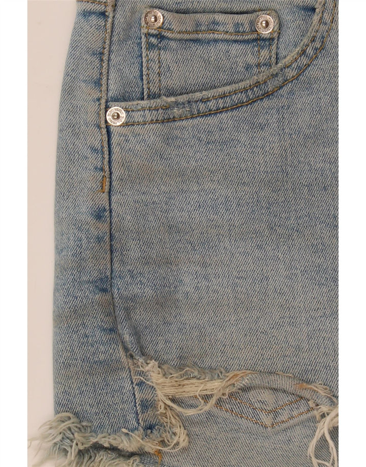 Shorts jeans feminino Zara EU 38 pequeno W28 azul