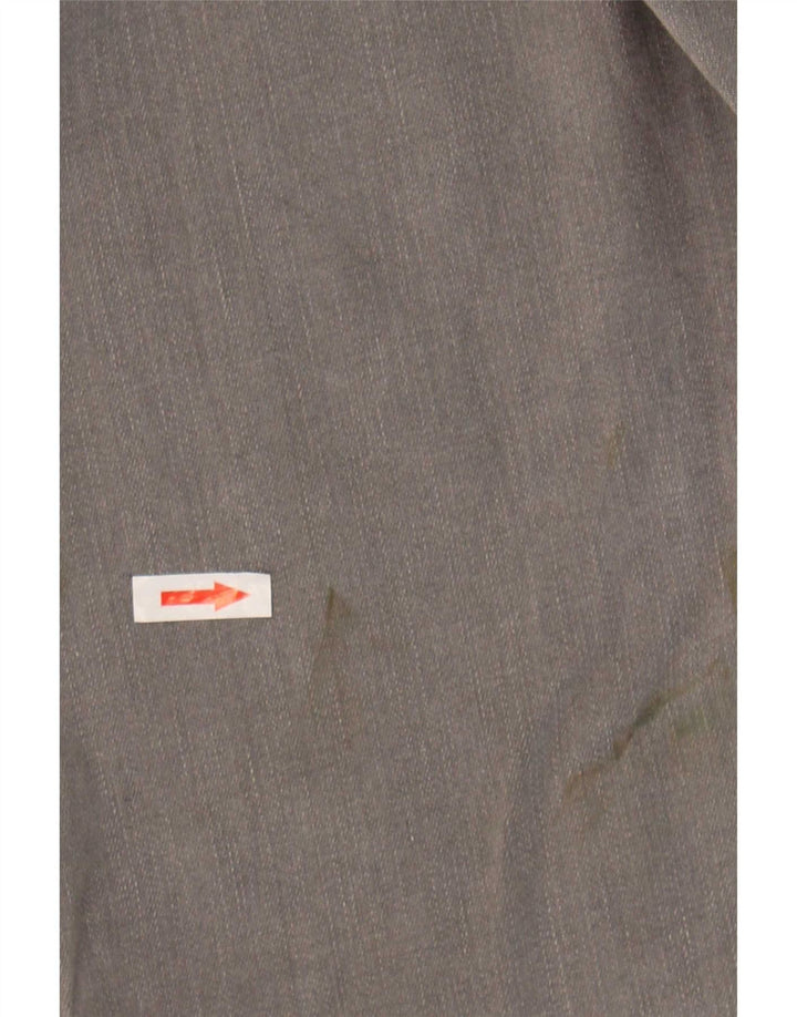 Marks & Spencer Calça Jeans Feminina Crop Slim UK 12 Médio W30 L26 Algodão Cinza