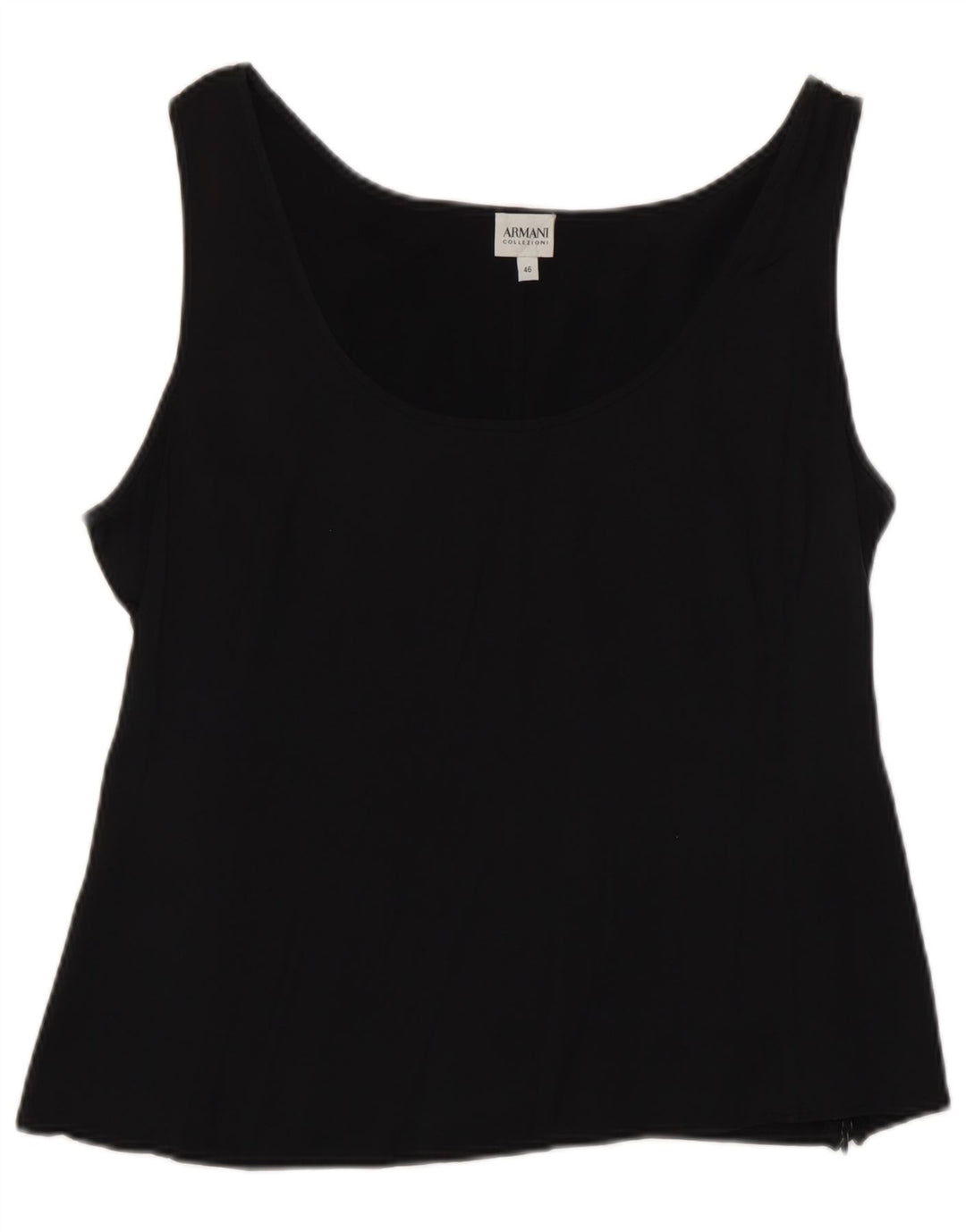 Blusa feminina sem mangas Armani Collezioni Top IT 46 grande preto