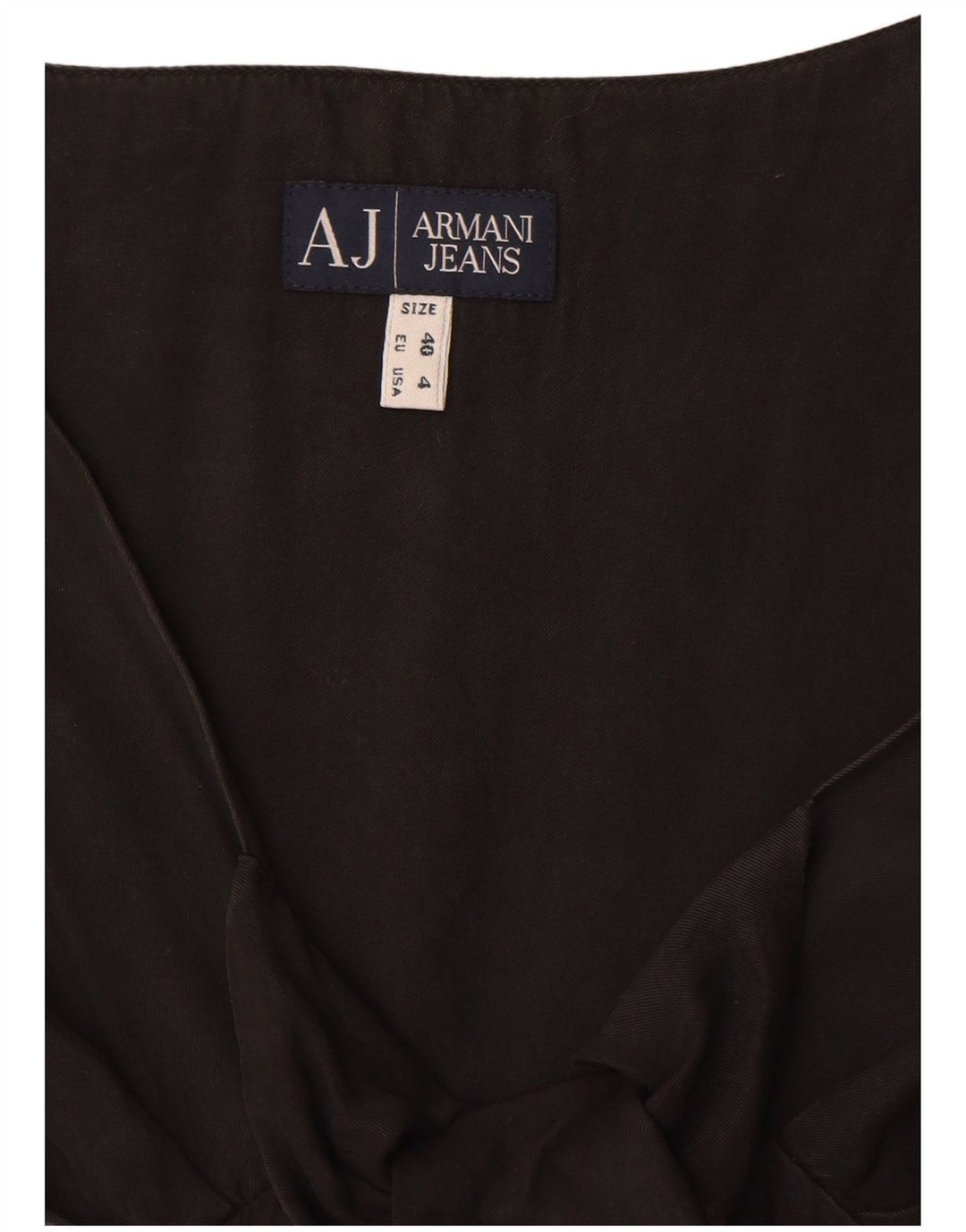 Vestido feminino Armani Jeans sem mangas linha A EU 40 médio preto