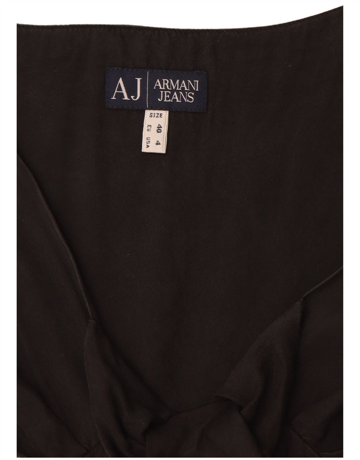 Vestido feminino Armani Jeans sem mangas linha A EU 40 médio preto