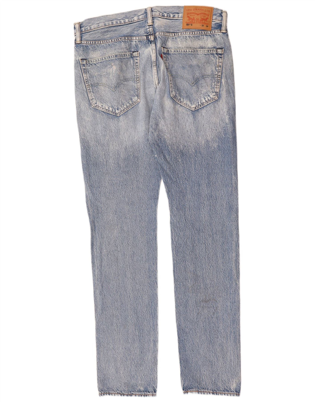 Levi's Masculino 501 Straight Jeans W34 L34 Azul Algodão