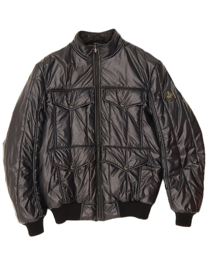 Jaqueta acolchoada masculina Refrigiwear UK 40 poliéster preto grande