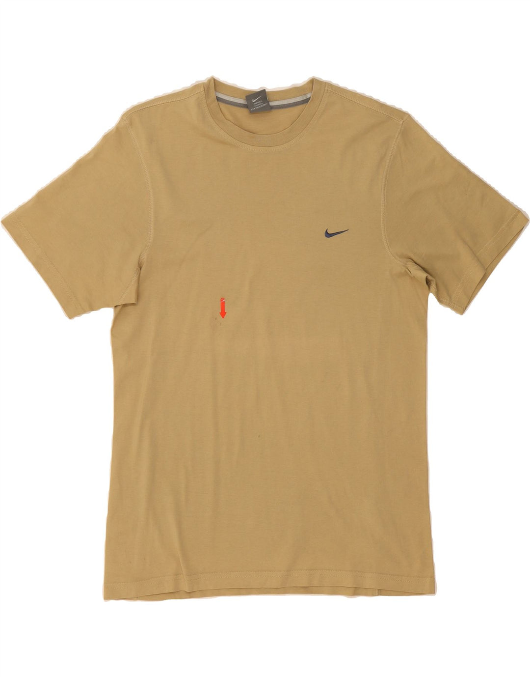 NIKE Mens T-Shirt Top UK 39/41  Medium Beige Cotton Vintage Nike and Second-Hand Nike from Messina Hembry 