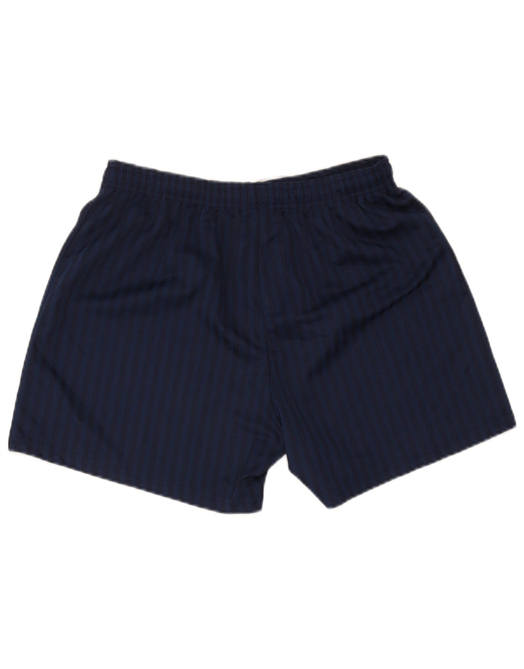 Shorts esportivos masculinos da Umbro, poliéster listrado azul marinho médio