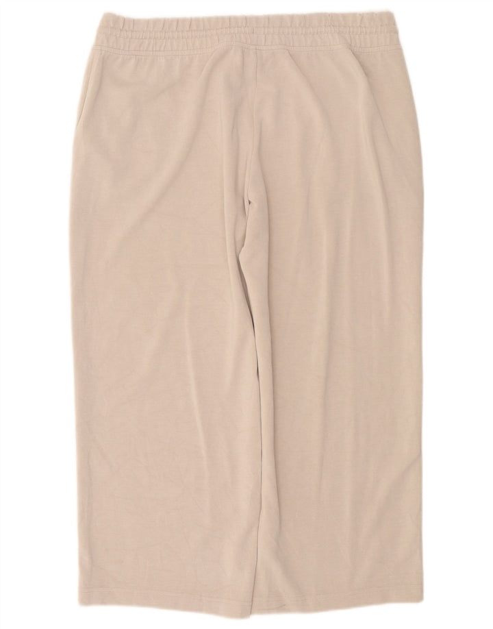 Calça de treino feminina ATHLETA UK 18 XL bege poliéster
